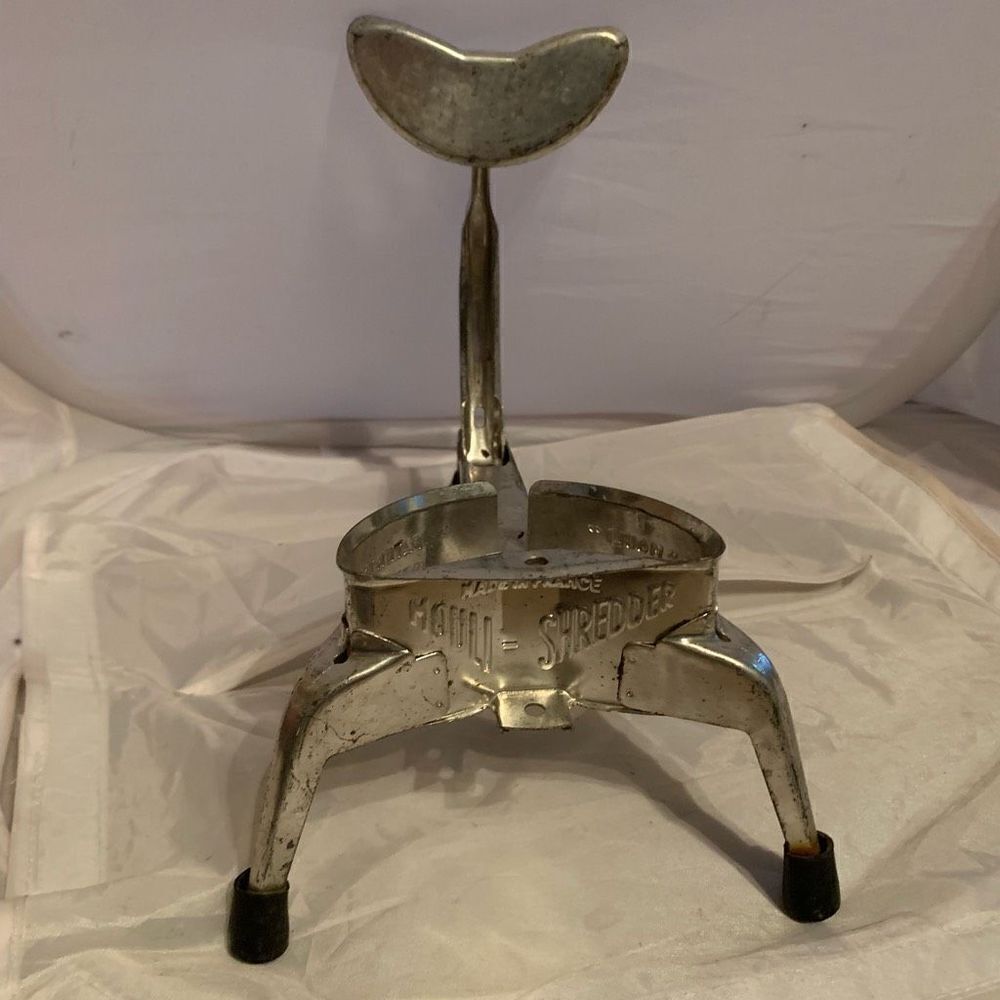 Vintage Mouli Shredder Grater Made In France Metal Base Only